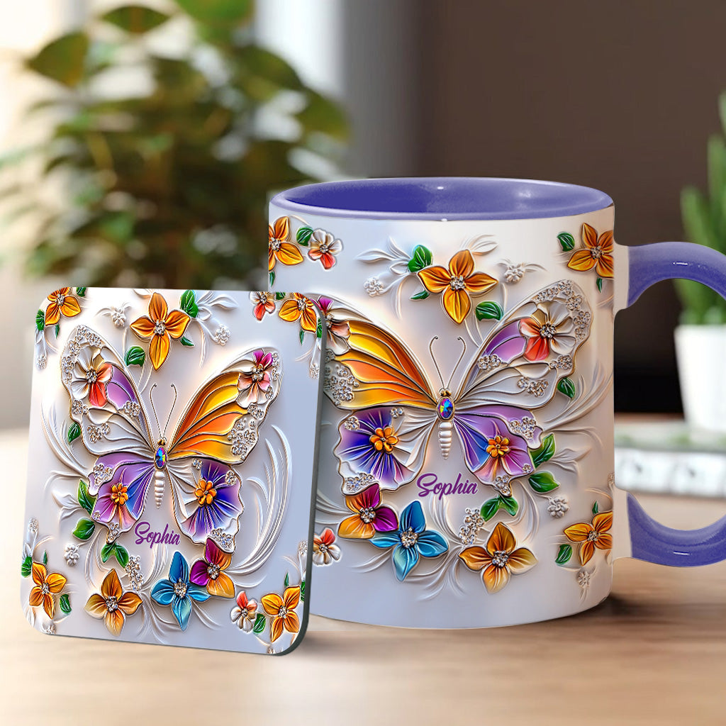 Mug personnalisé à motif papillon - Magnifique