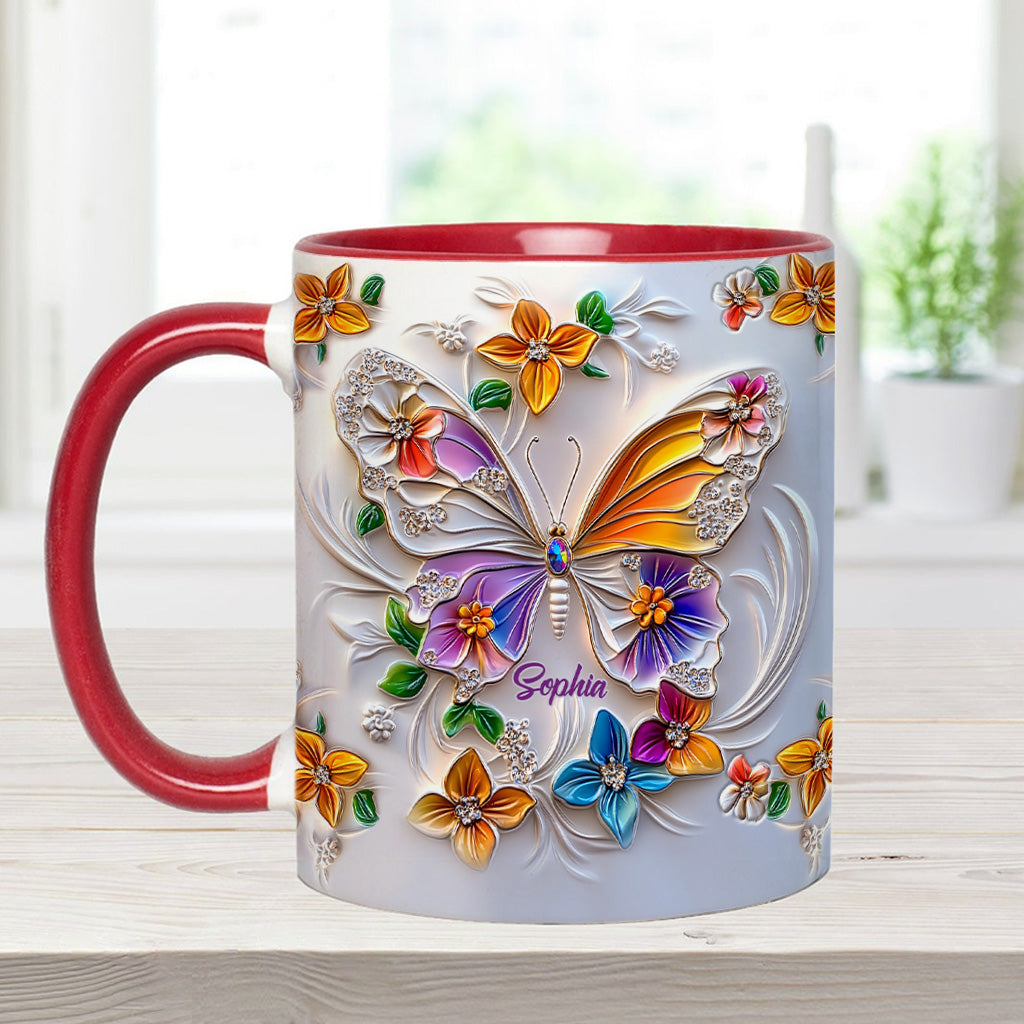 Mug personnalisé à motif papillon - Magnifique