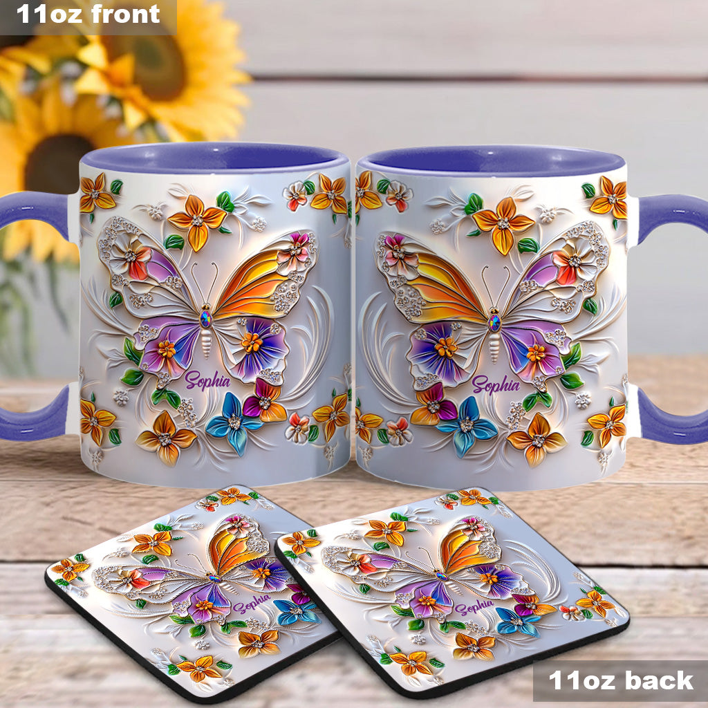 Mug personnalisé à motif papillon - Magnifique