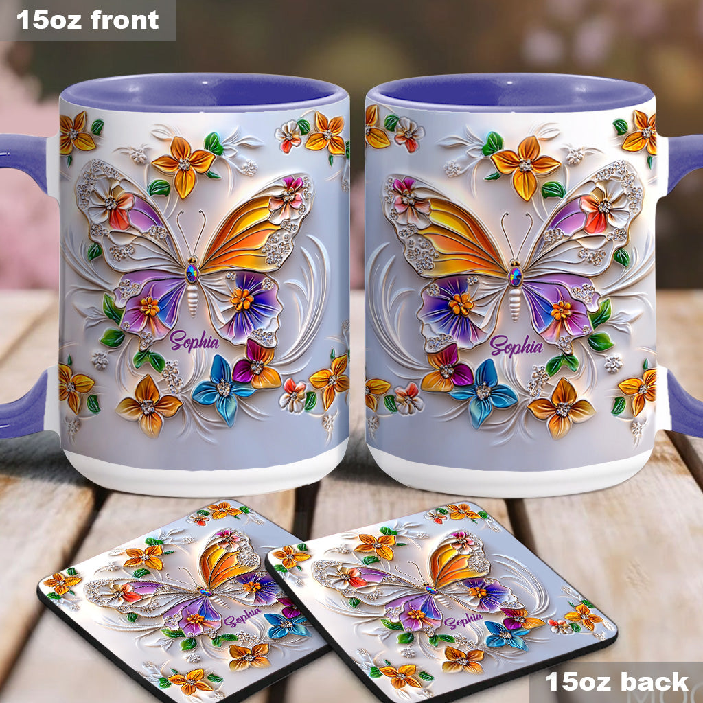 Mug personnalisé à motif papillon - Magnifique