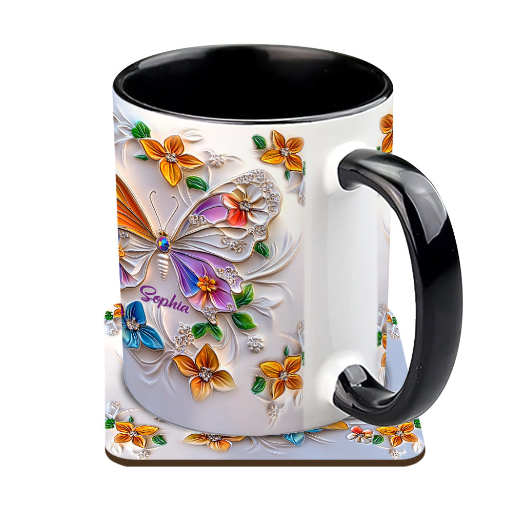 Mug personnalisé à motif papillon - Magnifique