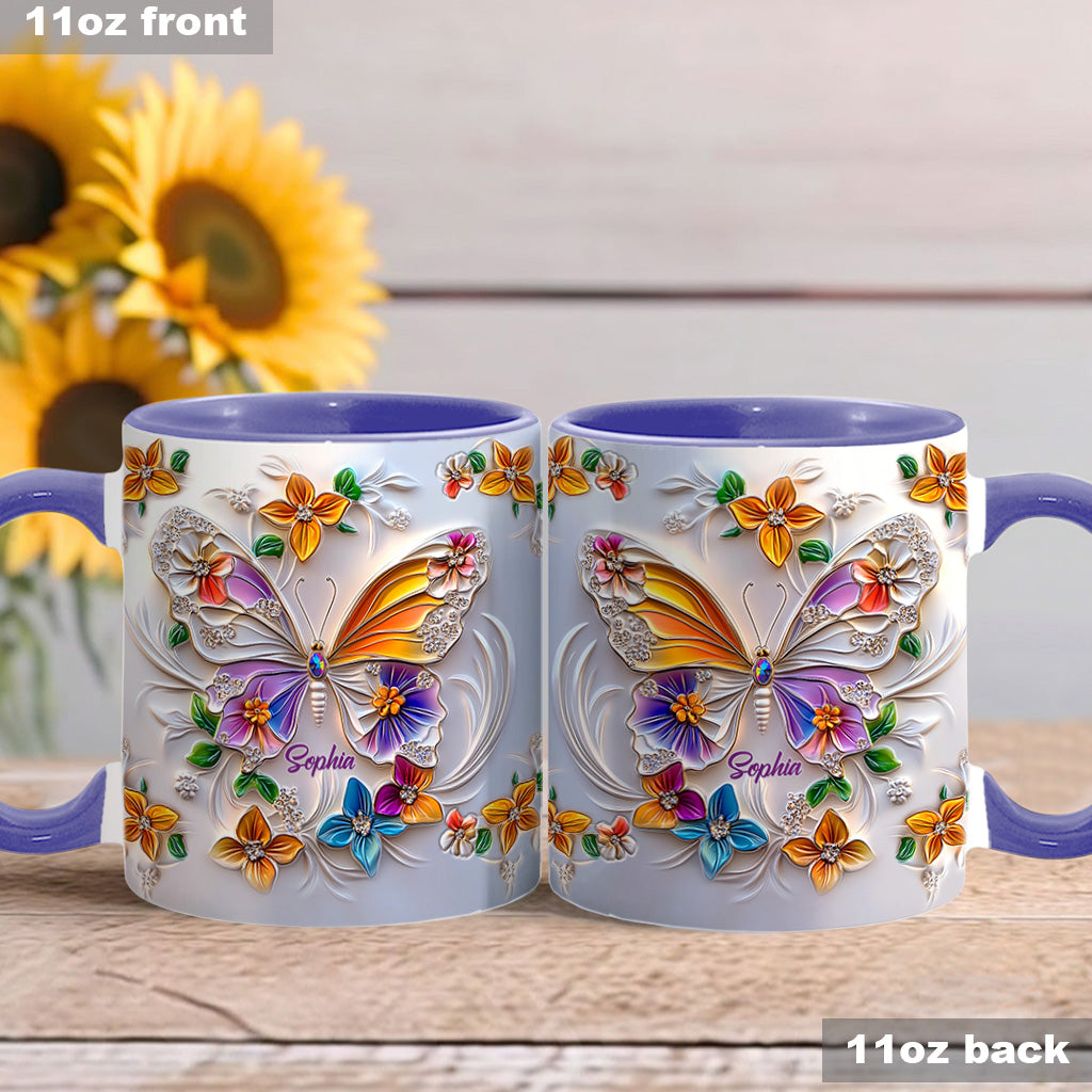 Mug personnalisé à motif papillon - Magnifique