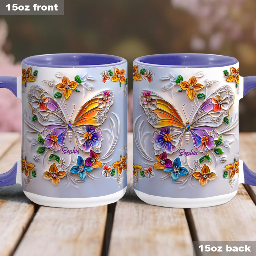 Mug personnalisé à motif papillon - Magnifique