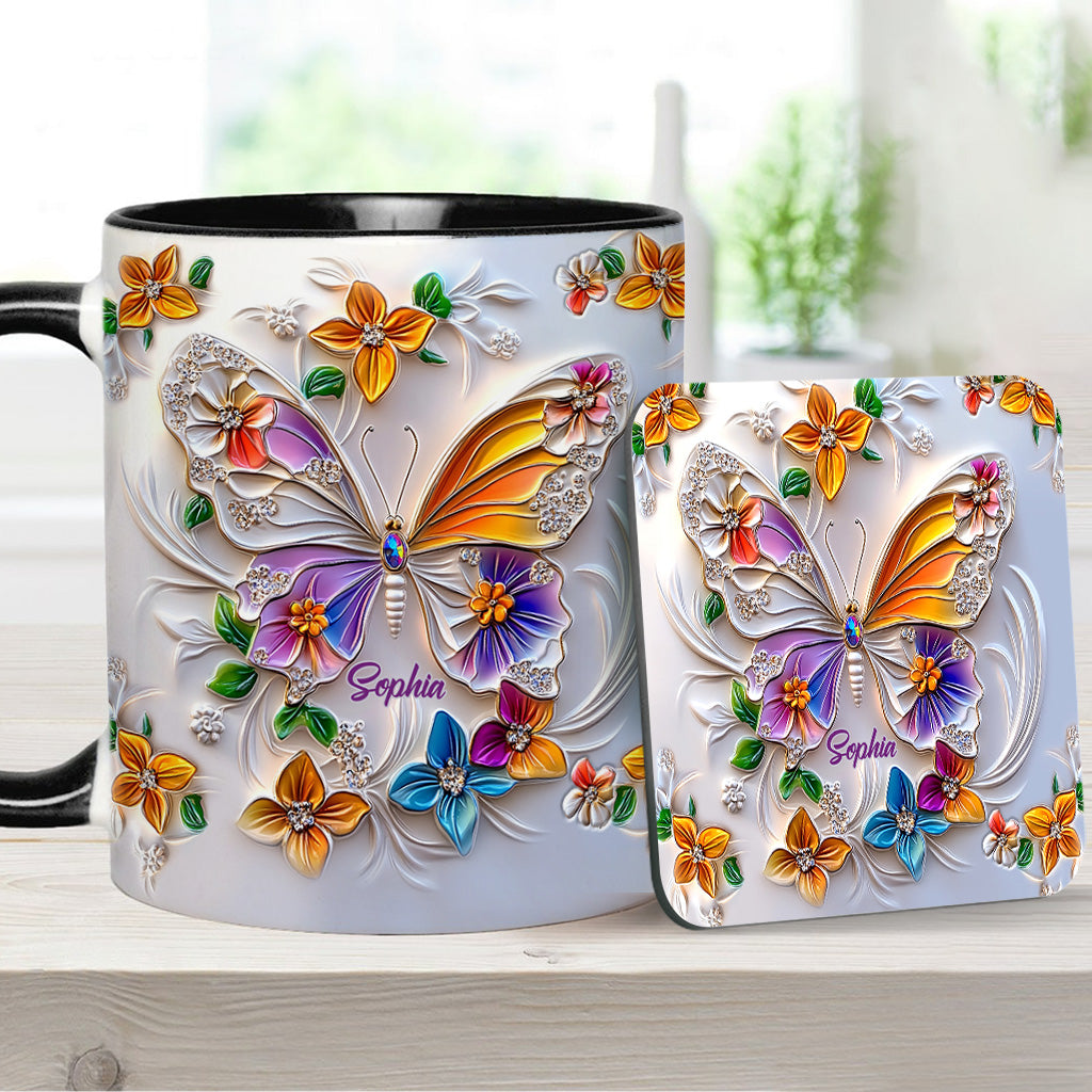 Mug personnalisé à motif papillon - Magnifique