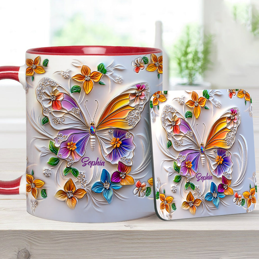 Mug personnalisé à motif papillon - Magnifique