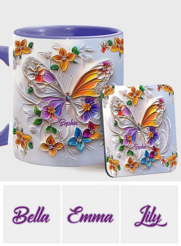 Mug personnalisé à motif papillon - Magnifique