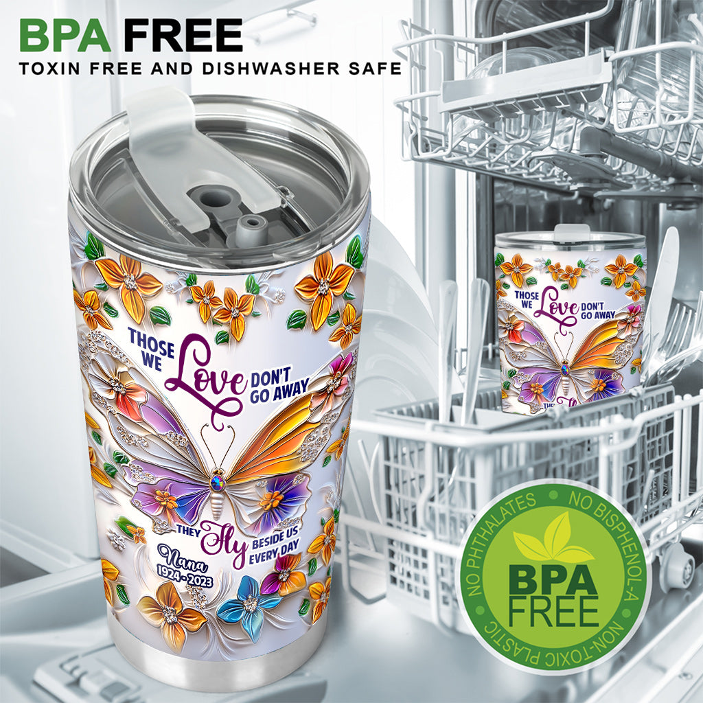 Ceux que nous aimons ne disparaissent jamais - Gobelet commémoratif personnalisé