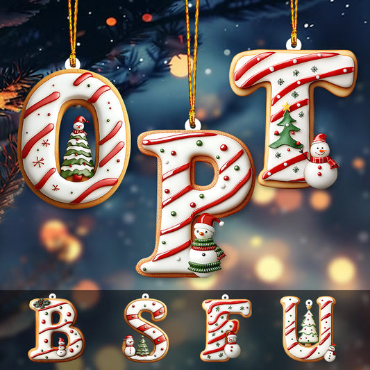 Christmas Cake Family Friends Coworkers - Personalized Family Ornament