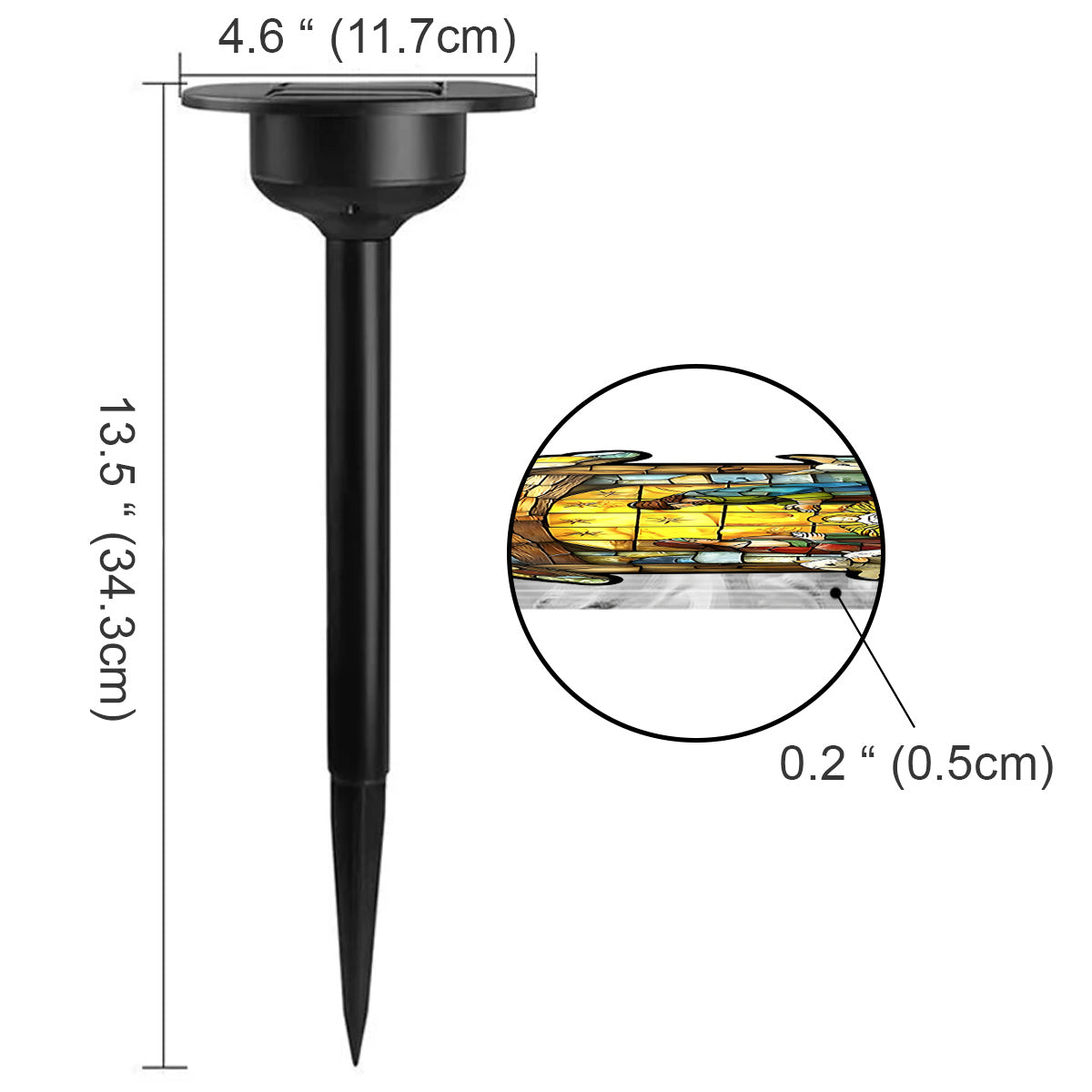 Que Dieu vous bénisse tous - Lampe solaire de jardin chrétienne