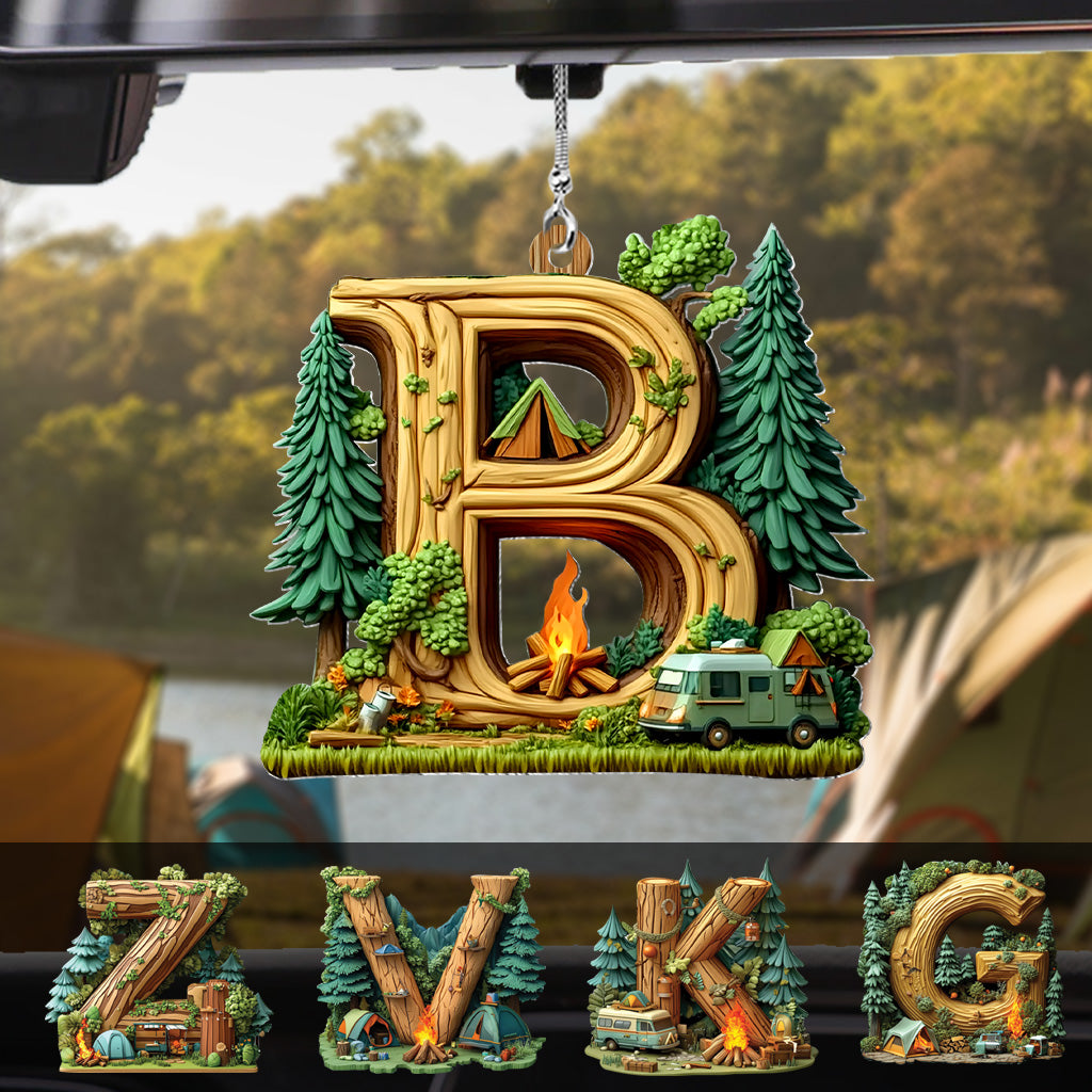 Lettre de camping - Ornement personnalisé pour voiture de camping