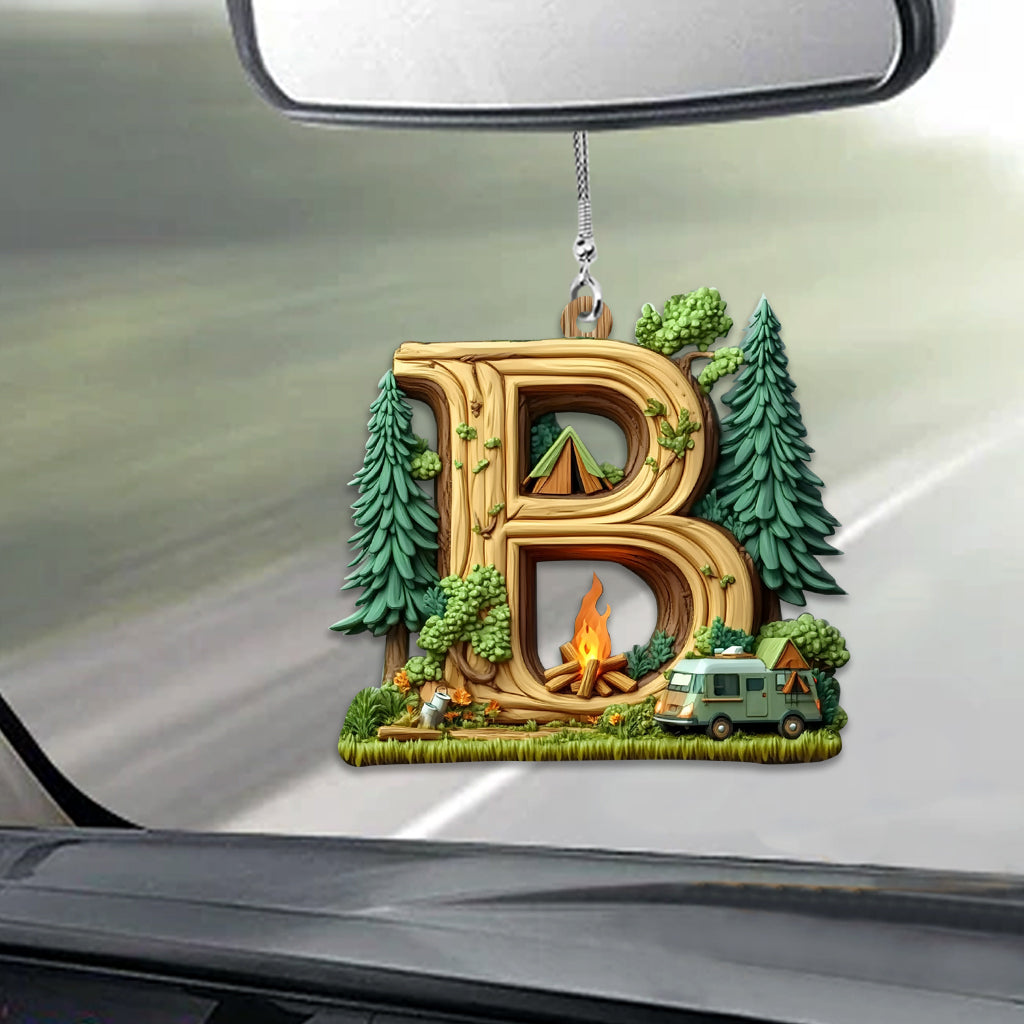 Lettre de camping - Ornement personnalisé pour voiture de camping