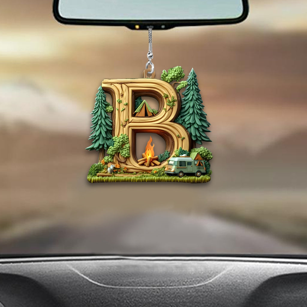 Lettre de camping - Ornement personnalisé pour voiture de camping
