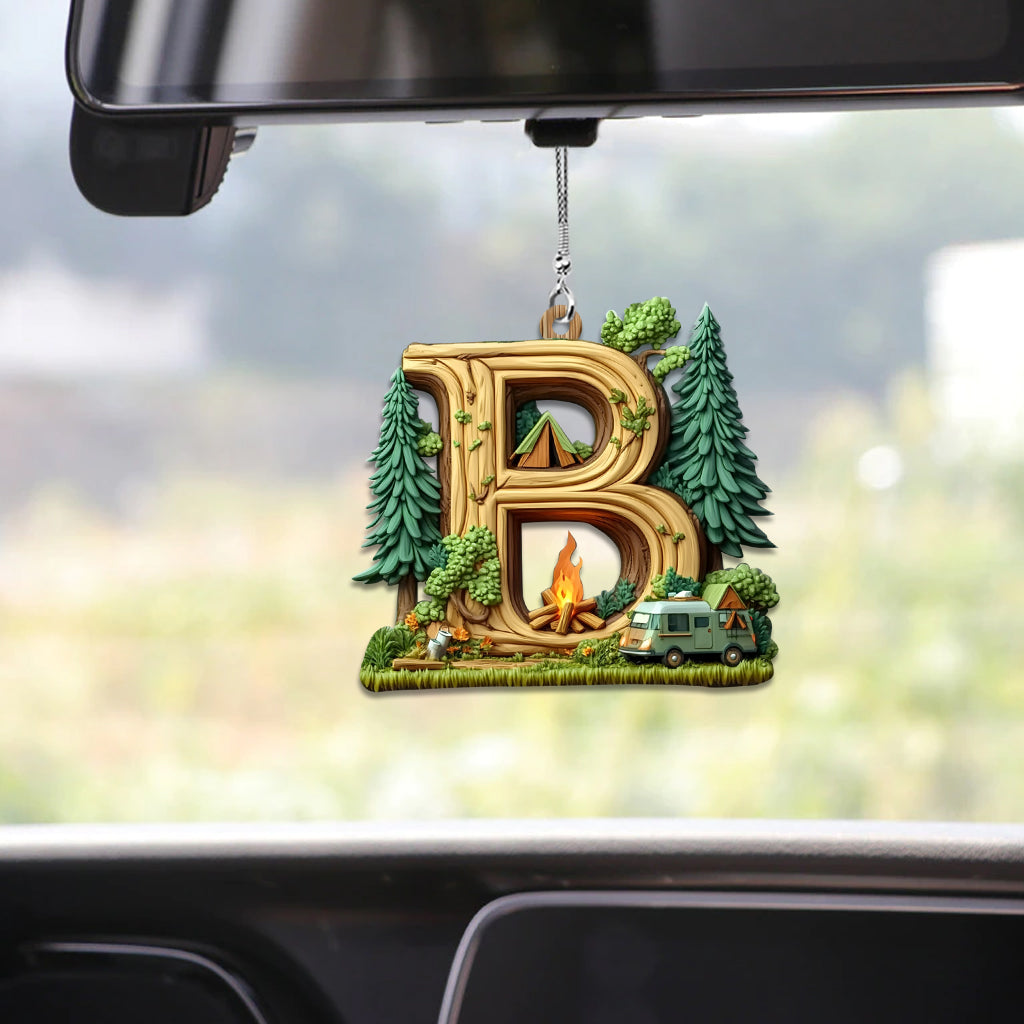 Lettre de camping - Ornement personnalisé pour voiture de camping