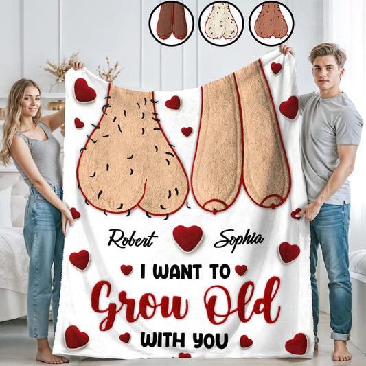 Je veux vieillir avec toi - Couverture personnalisée pour couple