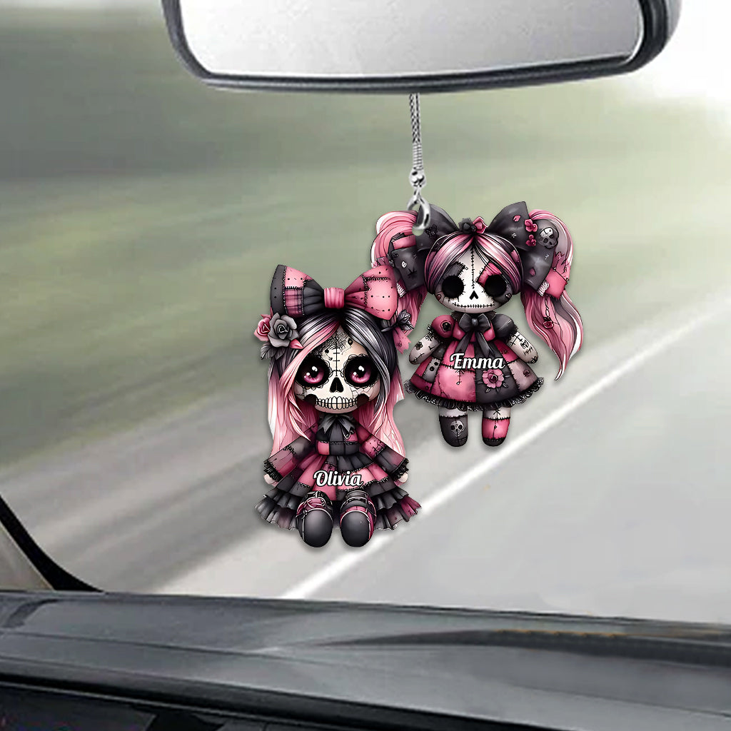 Sœur Sœur - Ornement de voiture personnalisé en forme de crâne