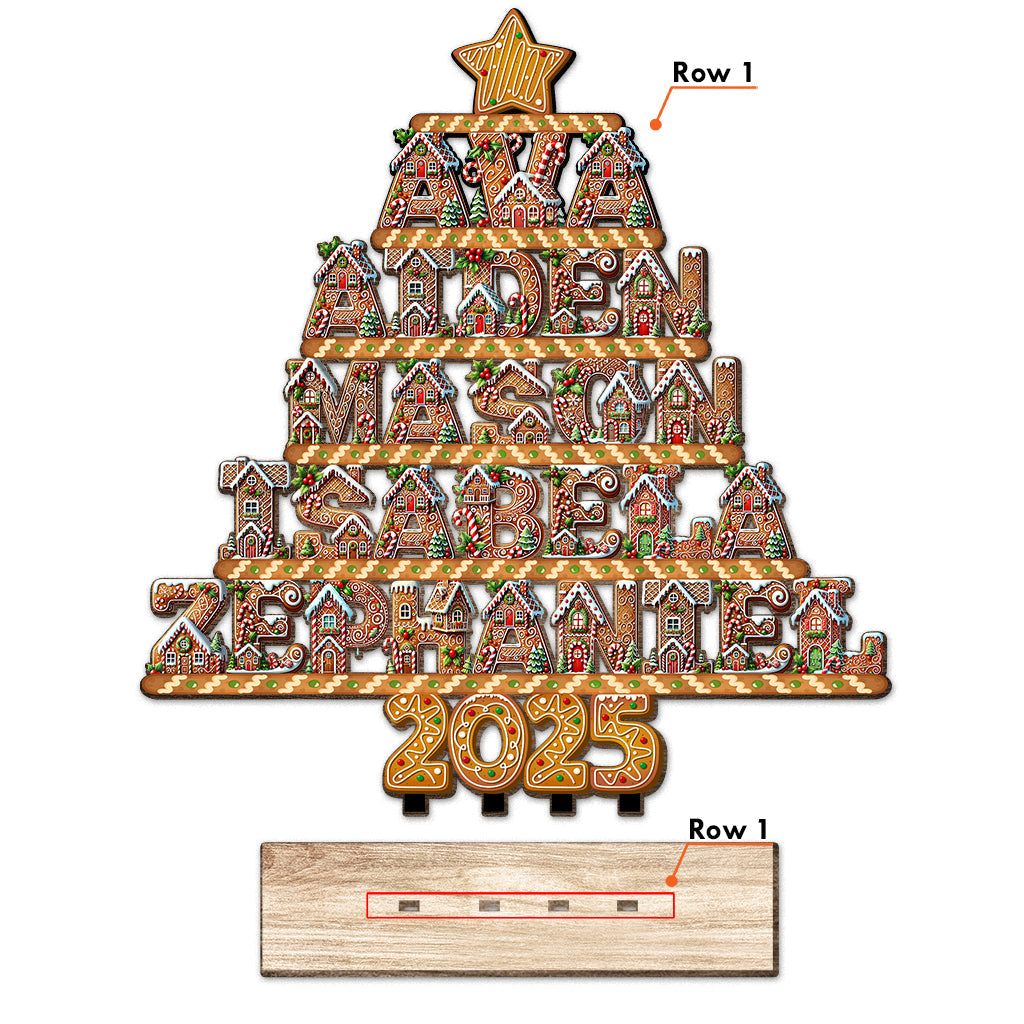 Famille mignonne - Famille personnalisée à 1 étage, grand format autoportant