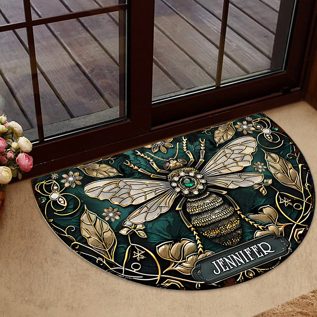 Beatiful Garden - Personalized Gardening Shaped Doormat