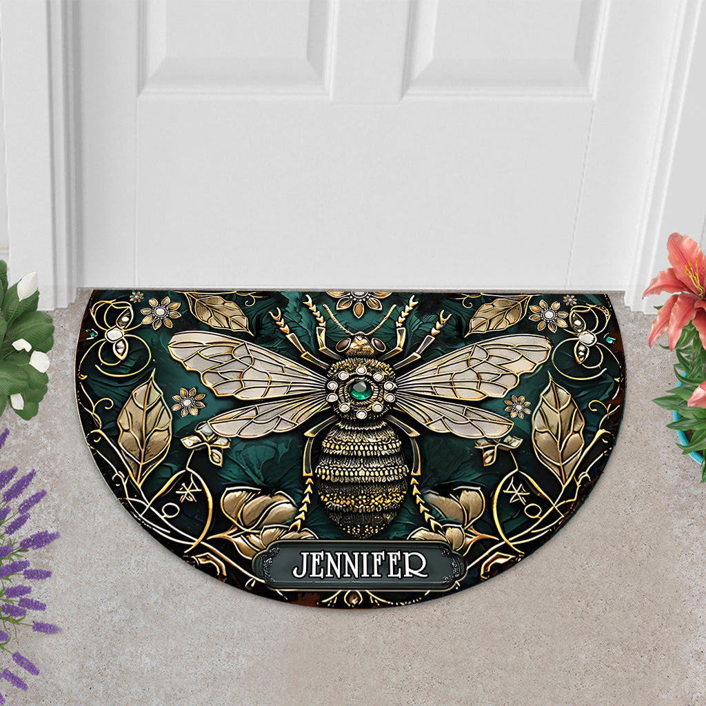 Beatiful Garden - Personalized Gardening Shaped Doormat