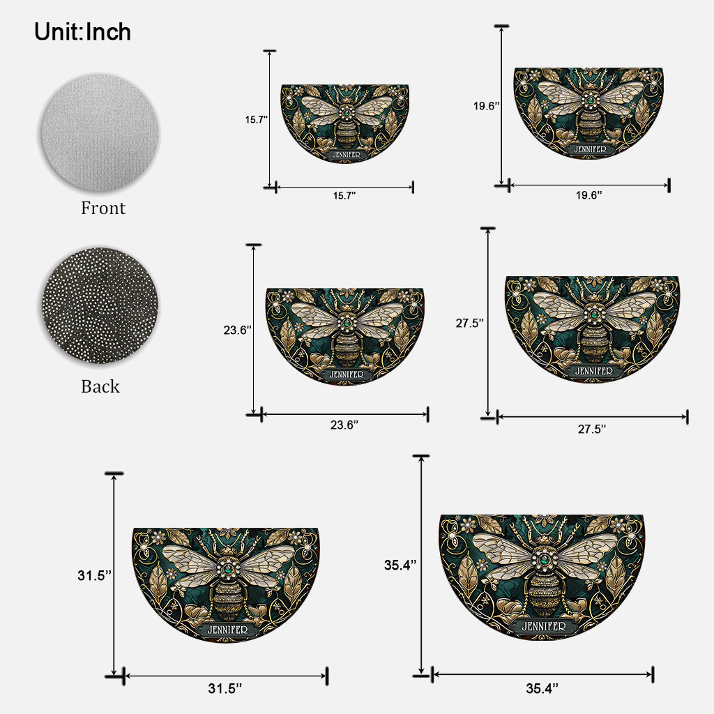 Beatiful Garden - Personalized Gardening Shaped Doormat