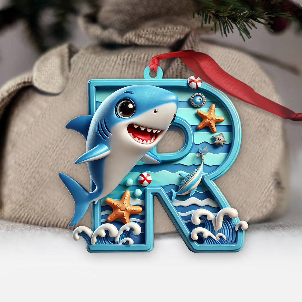 Cute Baby Shark - Personalized Kid Ornament