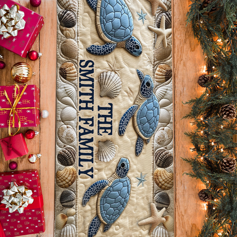 Love Turtles - Personalized Turtle Table Runner