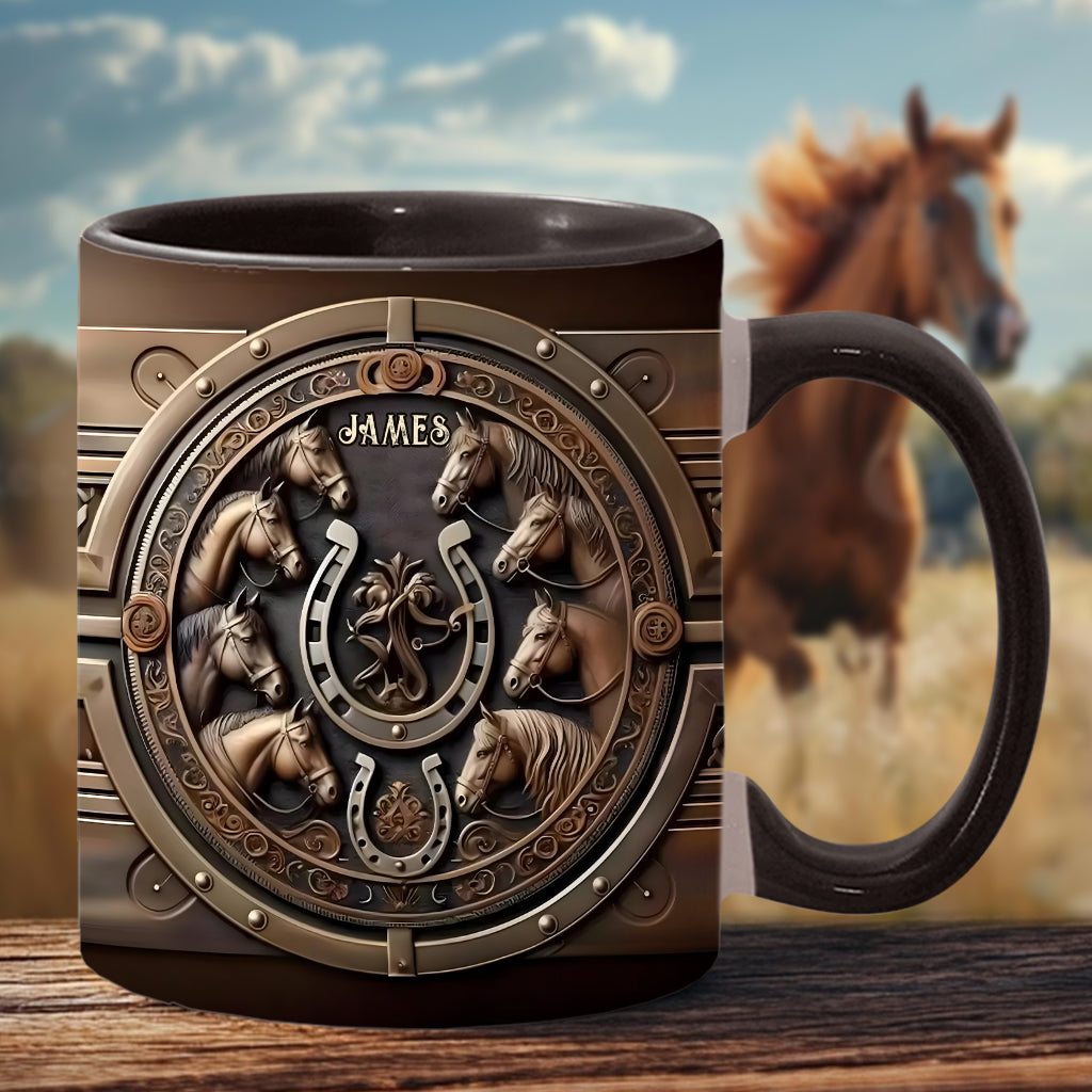 Mug personnalisé « Love Horse » avec motif cheval