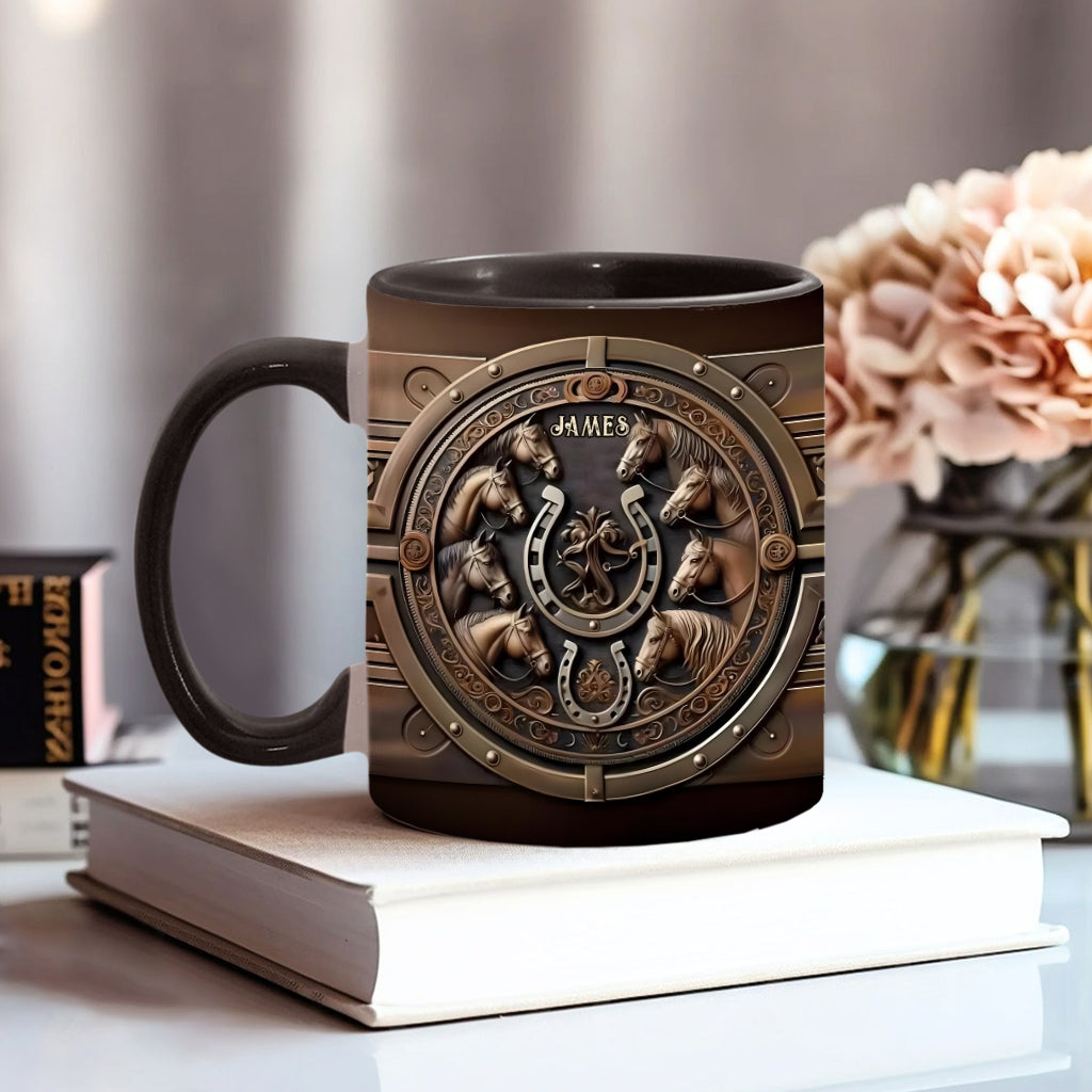 Mug personnalisé « Love Horse » avec motif cheval