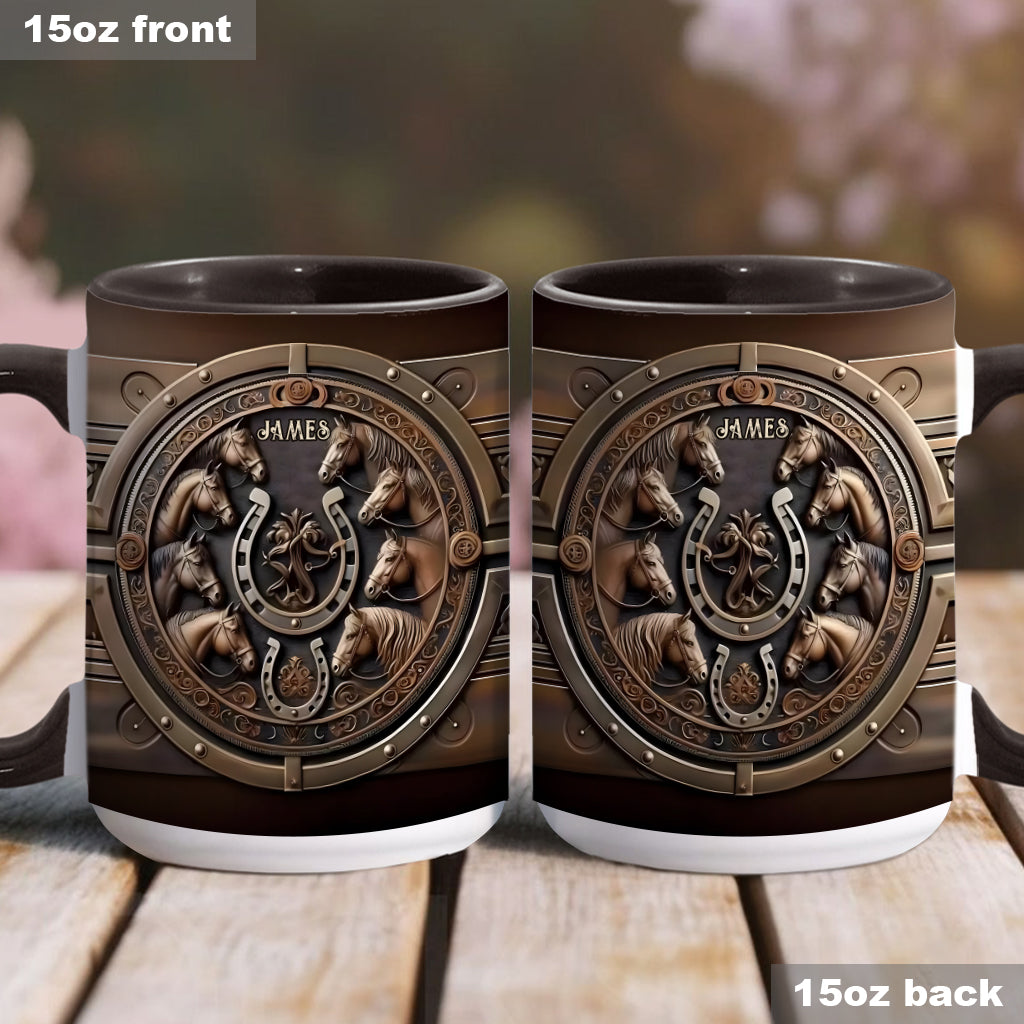 Mug personnalisé « Love Horse » avec motif cheval