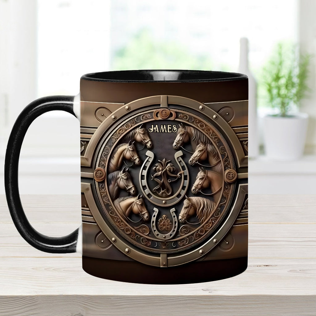 Mug personnalisé « Love Horse » avec motif cheval