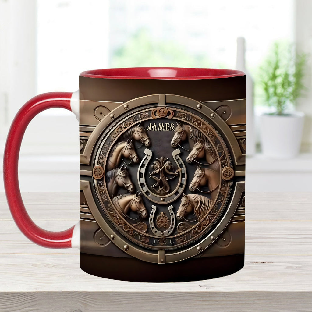 Mug personnalisé « Love Horse » avec motif cheval