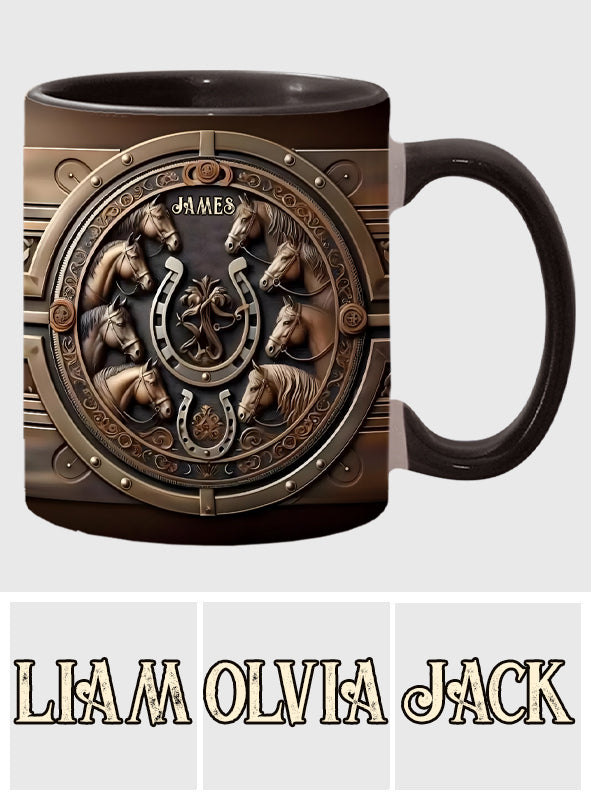 Mug personnalisé « Love Horse » avec motif cheval