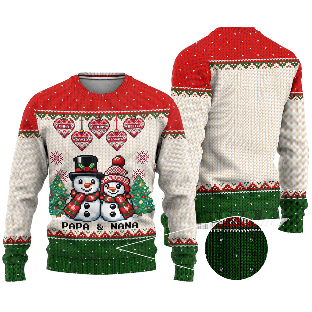 Grandma Love - Personalized Grandma Ugly Sweater