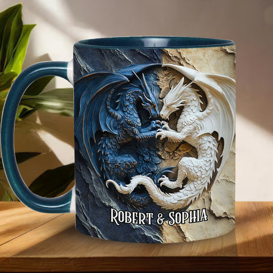 Mug personnalisé « J’adore les dragons »