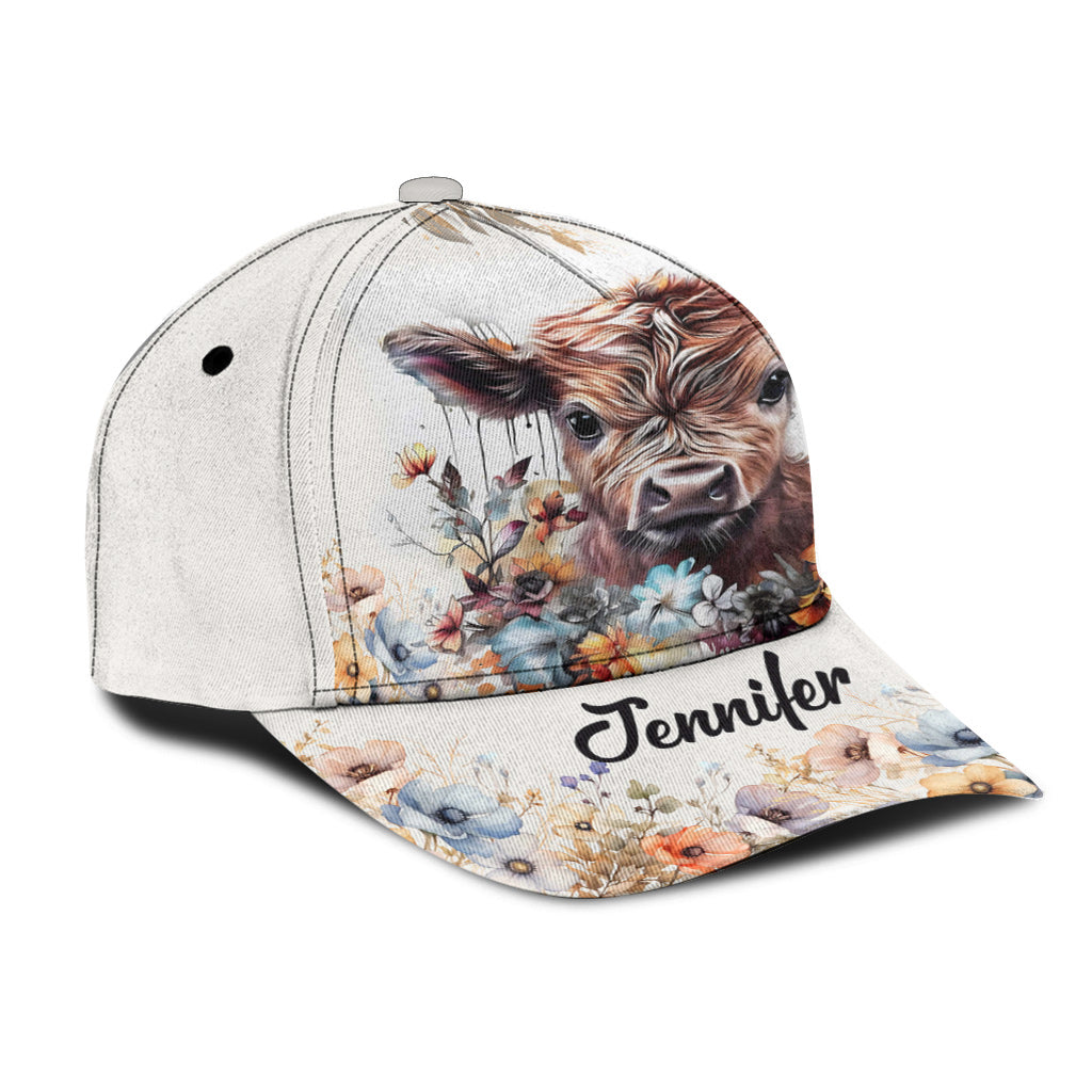 Cute Highland Cow - Personalized Classic Cap