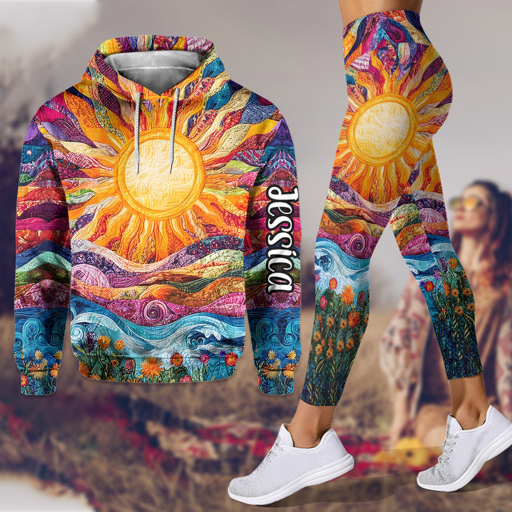 Hippie Soul - Sweat à capuche et legging hippie personnalisés