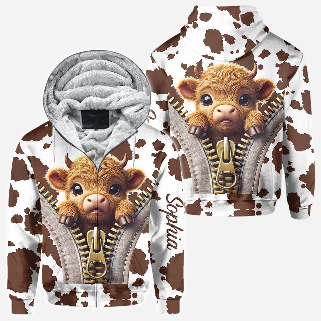 T-shirt personnalisé « Love Highland Cow »