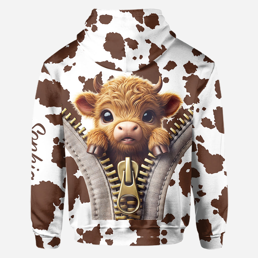T-shirt personnalisé « Love Highland Cow »