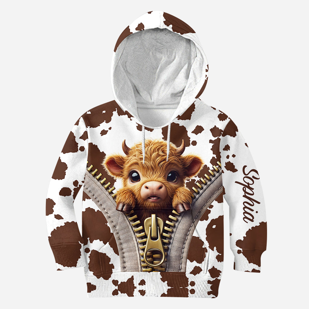 T-shirt personnalisé « Love Highland Cow »