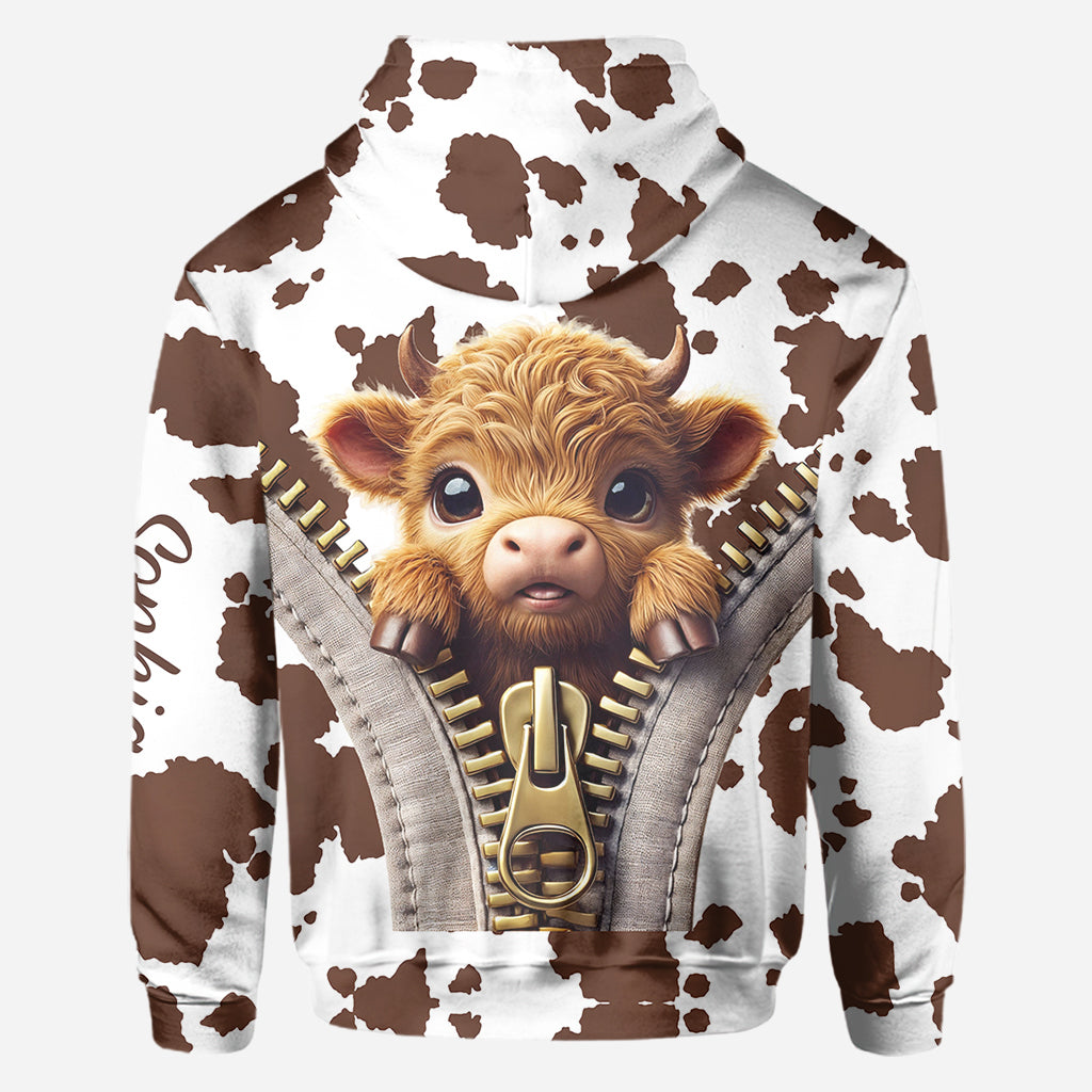 T-shirt personnalisé « Love Highland Cow »