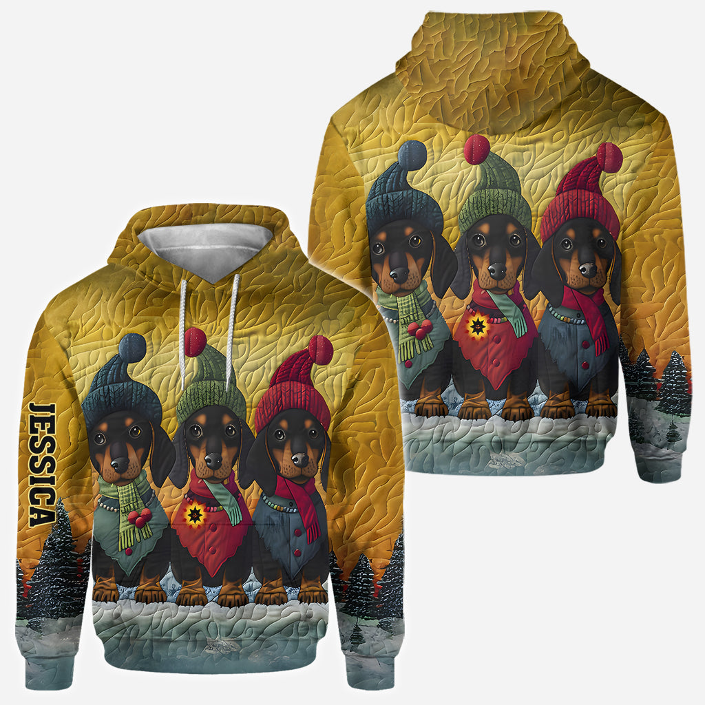 T-shirt personnalisé « J’adore les teckels »