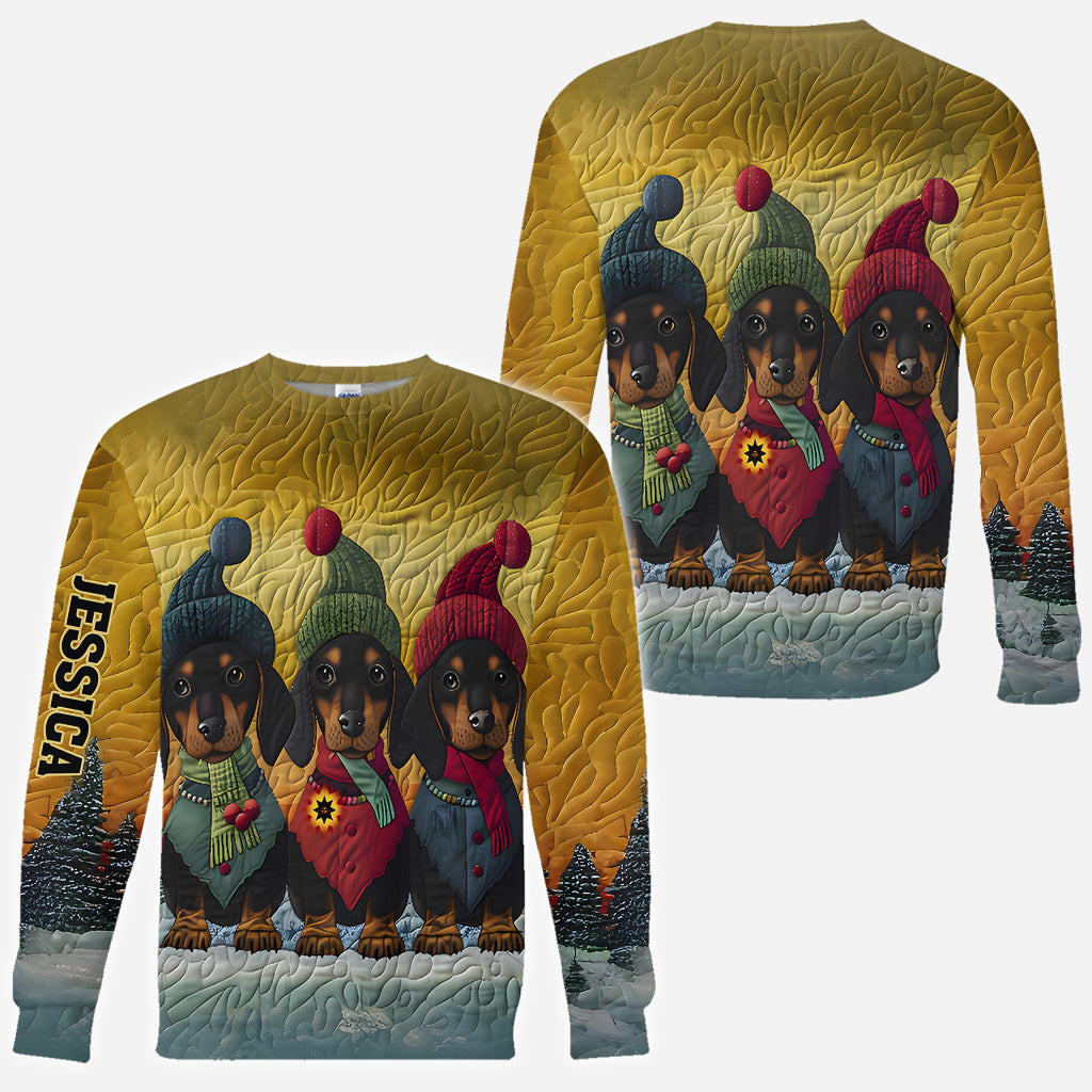 T-shirt personnalisé « J’adore les teckels »