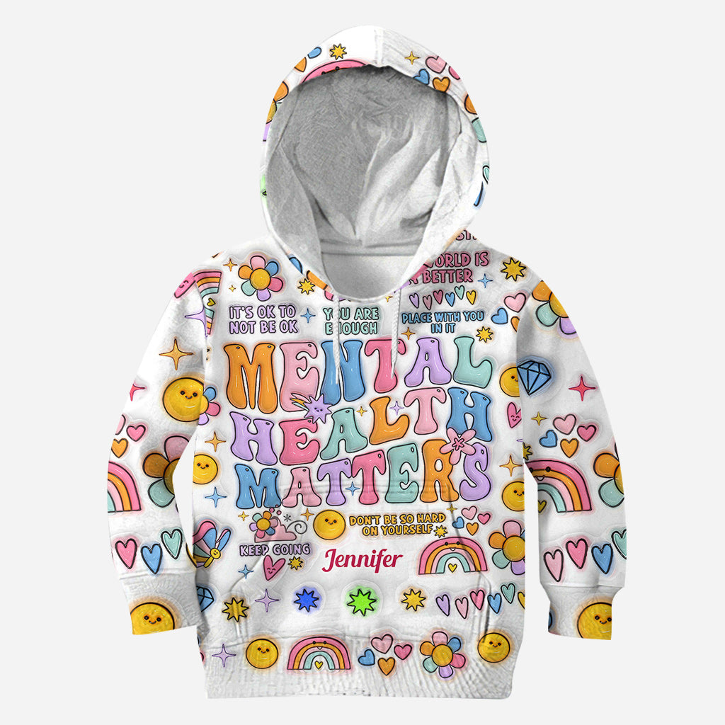 La santé mentale compte - T-shirt personnalisé de sensibilisation à la santé mentale