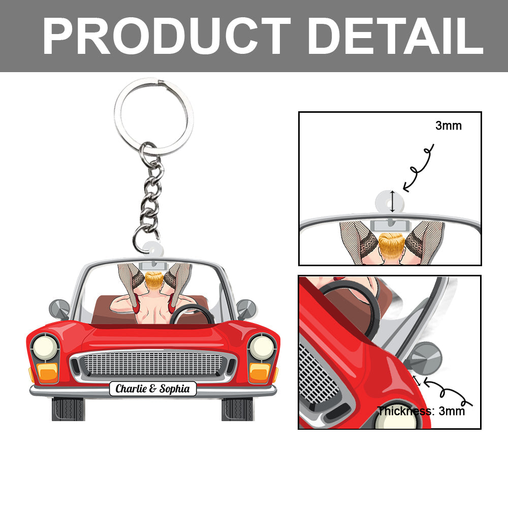 Love Journey Of Us - Personalized Couple Shaker Keychain