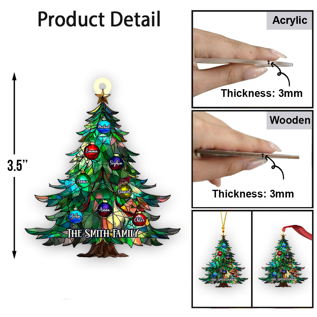 Noël en famille - Ornement familial personnalisé