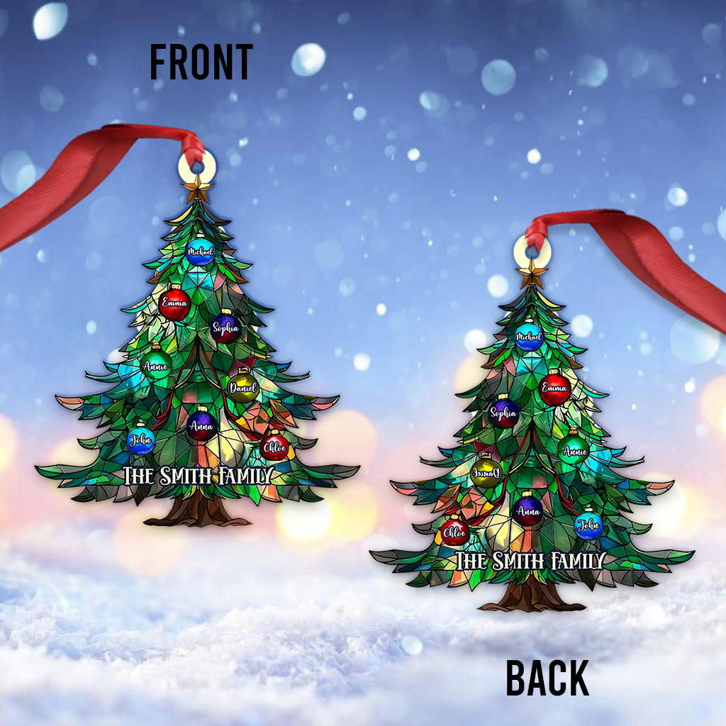 Noël en famille - Ornement familial personnalisé