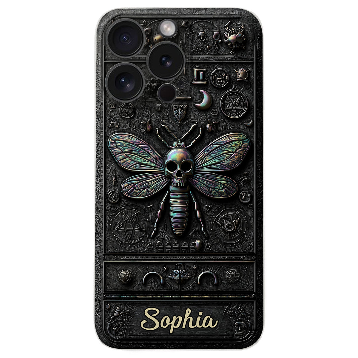 Gothic Witch - Personalized Witch Leather Phone Case