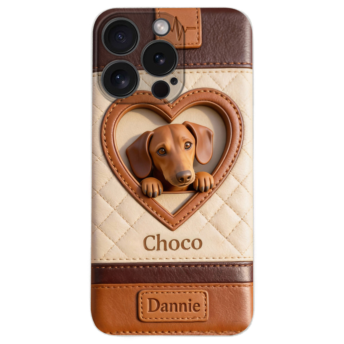 Étui de téléphone en cuir personnalisé à partir de n'importe quelle photo - Étui de téléphone en cuir pour chien personnalisé