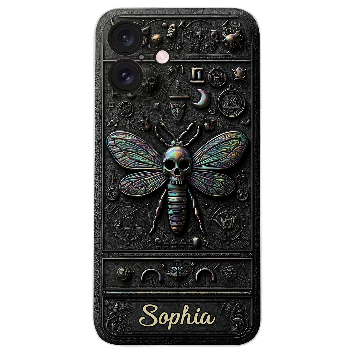 Gothic Witch - Personalized Witch Leather Phone Case
