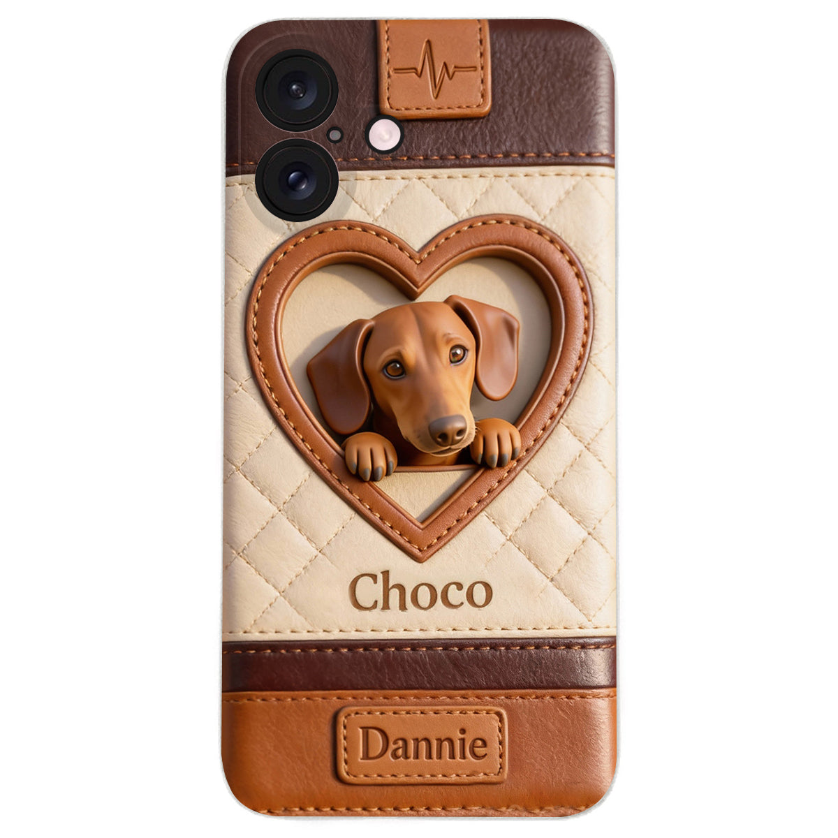 Étui de téléphone en cuir personnalisé à partir de n'importe quelle photo - Étui de téléphone en cuir pour chien personnalisé
