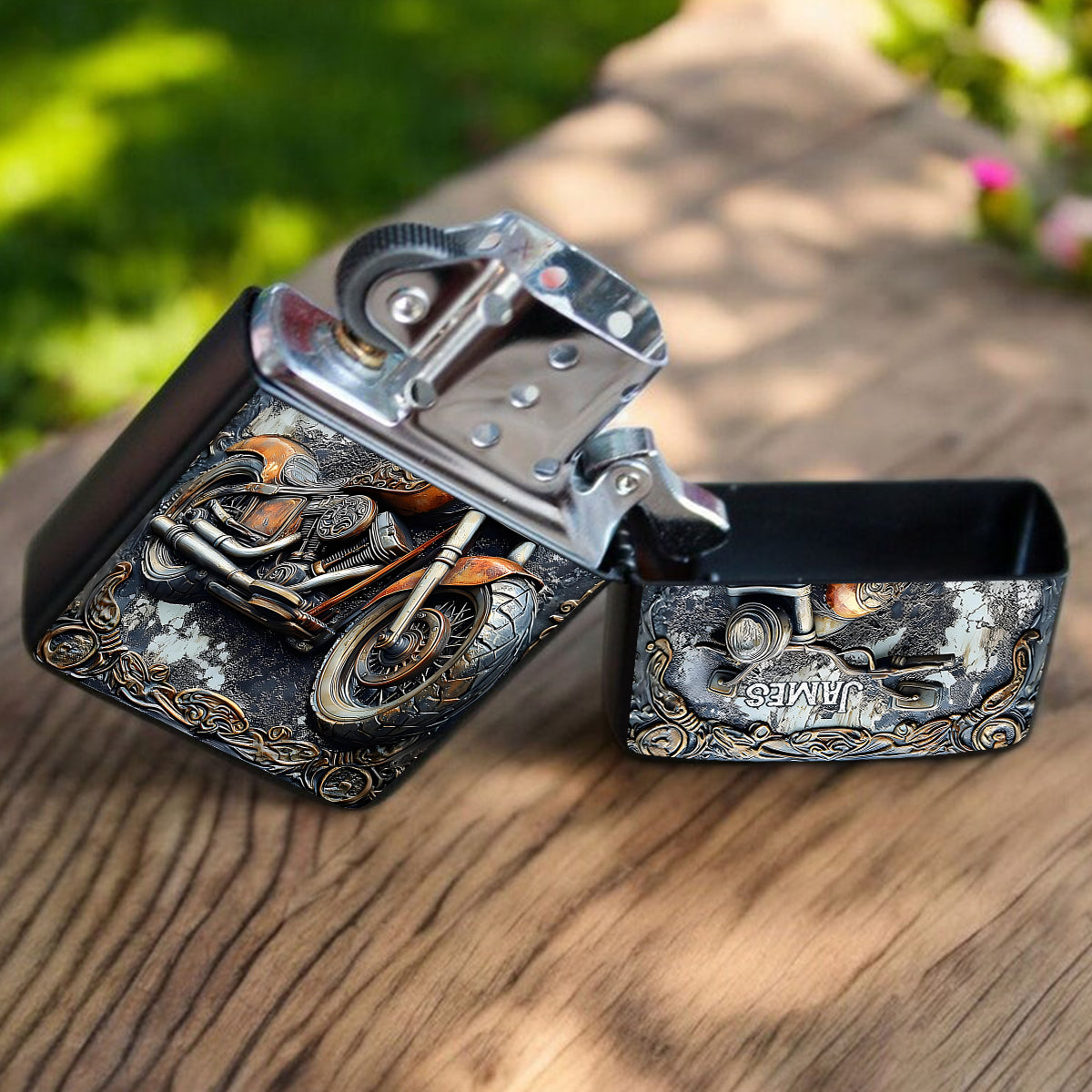 Time To Ride - Personalized Biker Lighter